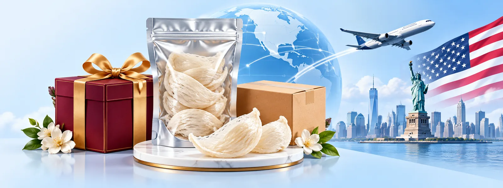 Gửi yến sào đi Mỹ